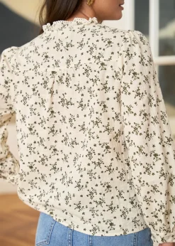 Clearance Motus Boutique Blouse Julie KakiBeige-BlouseJulie
