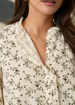 Clearance Motus Boutique Blouse Julie KakiBeige-BlouseJulie