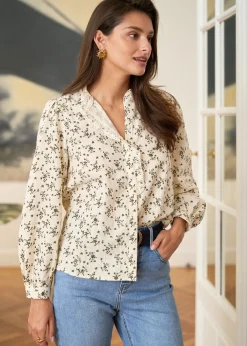 Clearance Motus Boutique Blouse Julie KakiBeige-BlouseJulie