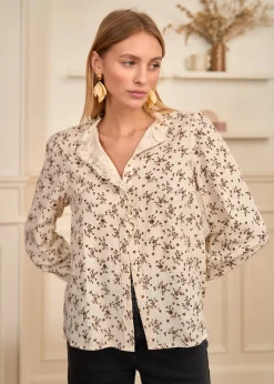 Shop Motus Boutique Blouse Julie MarronBeige-BlouseJulie