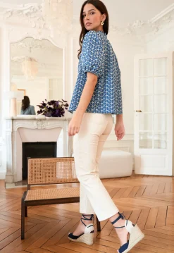 Shop Motus Boutique Blouse Leya Bleu-BlouseLeya