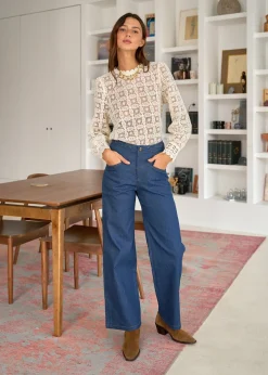Online Motus Boutique Blouse Lorette Ivoire-BlouseLorette
