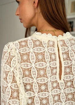Online Motus Boutique Blouse Lorette Ivoire-BlouseLorette