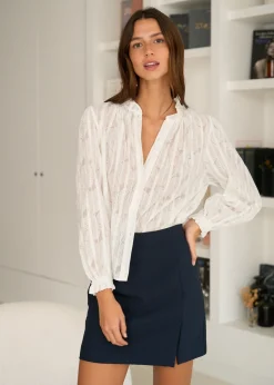 Shop Motus Boutique Blouse Mika Ecru-BlouseMika