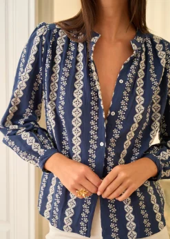 Flash Sale Motus Boutique Blouse Sand Marine-BlouseSand