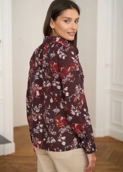 Cheap Motus Boutique Chemise Denise FleuriBordeaux-ChemiseDenise