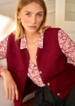 Fashion Motus Boutique Chemise Isaline ImpriméBordeaux-ChemiseIsaline