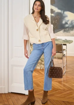 New Motus Boutique Gilet Artus Beige-GiletArtus