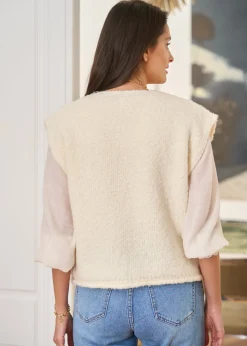 New Motus Boutique Gilet Artus Beige-GiletArtus
