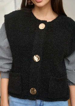 Cheap Motus Boutique Gilet Artus Noir-GiletArtus