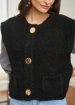 Cheap Motus Boutique Gilet Artus Noir-GiletArtus