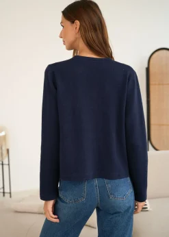 Fashion Motus Boutique Gilet Audrey Marine-GiletAudrey