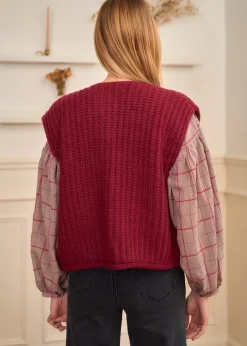Flash Sale Motus Boutique Gilet Lola Bordeaux-GiletLola