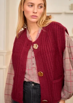 Flash Sale Motus Boutique Gilet Lola Bordeaux-GiletLola
