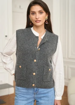 Discount Motus Boutique Gilet Léon Gris-GiletLéon