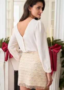 Clearance Motus Boutique Jupe Julie Beige-JupeJulie