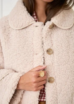 Best Motus Boutique Manteau Lison Beige-ManteauLison