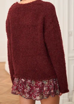 Cheap Motus Boutique Pull Albane Bordeaux-PullAlbane