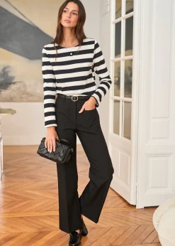 Best Sale Motus Boutique Pull Lola RayéNoirEcru-PullLola