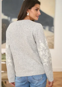 Cheap Motus Boutique Pull Syana Gris-PullSyana