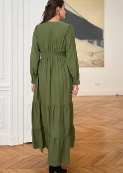 Outlet Motus Boutique Robe Almé Kaki-RobeAlmé