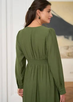 Outlet Motus Boutique Robe Almé Kaki-RobeAlmé