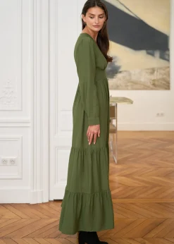 Outlet Motus Boutique Robe Almé Kaki-RobeAlmé