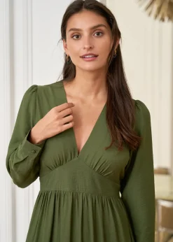 Outlet Motus Boutique Robe Almé Kaki-RobeAlmé