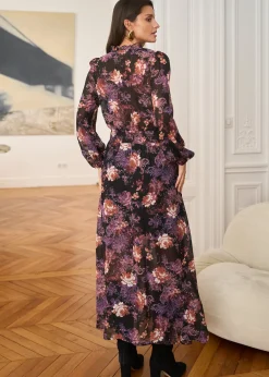 Flash Sale Motus Boutique Robe Carla ImpriméFondNoir-RobeCarla