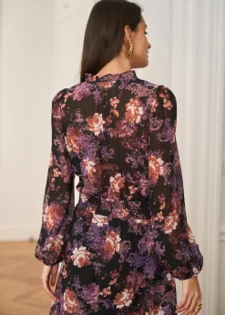 Flash Sale Motus Boutique Robe Carla ImpriméFondNoir-RobeCarla