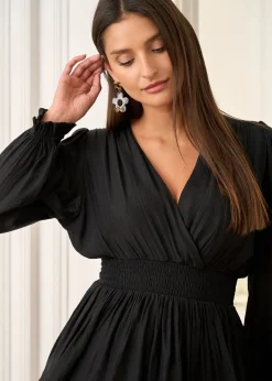 Online Motus Boutique Robe Eva NoirBrillant-RobeEva