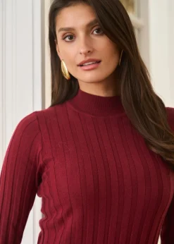 Online Motus Boutique Robe Otto Bordeaux-RobeOtto