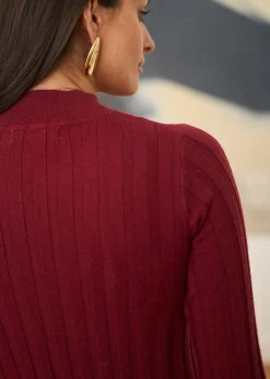 Online Motus Boutique Robe Otto Bordeaux-RobeOtto