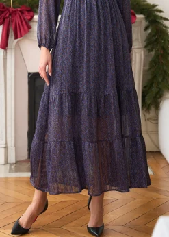 Hot Motus Boutique Robe Rosalie ImpriméMarronBleu-RobeRosalie