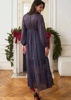Hot Motus Boutique Robe Rosalie ImpriméMarronBleu-RobeRosalie