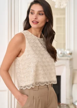 Fashion Motus Boutique Top Julie Beige-TopJulie