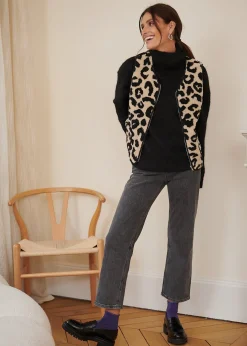Flash Sale Motus Boutique Veste Gabi LéopardNoirBeige-GiletGabi