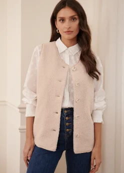 Outlet Motus Boutique Veste Louis Beige-GiletLouis